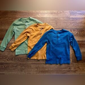 Boys Henley Thermal Shirt Lot